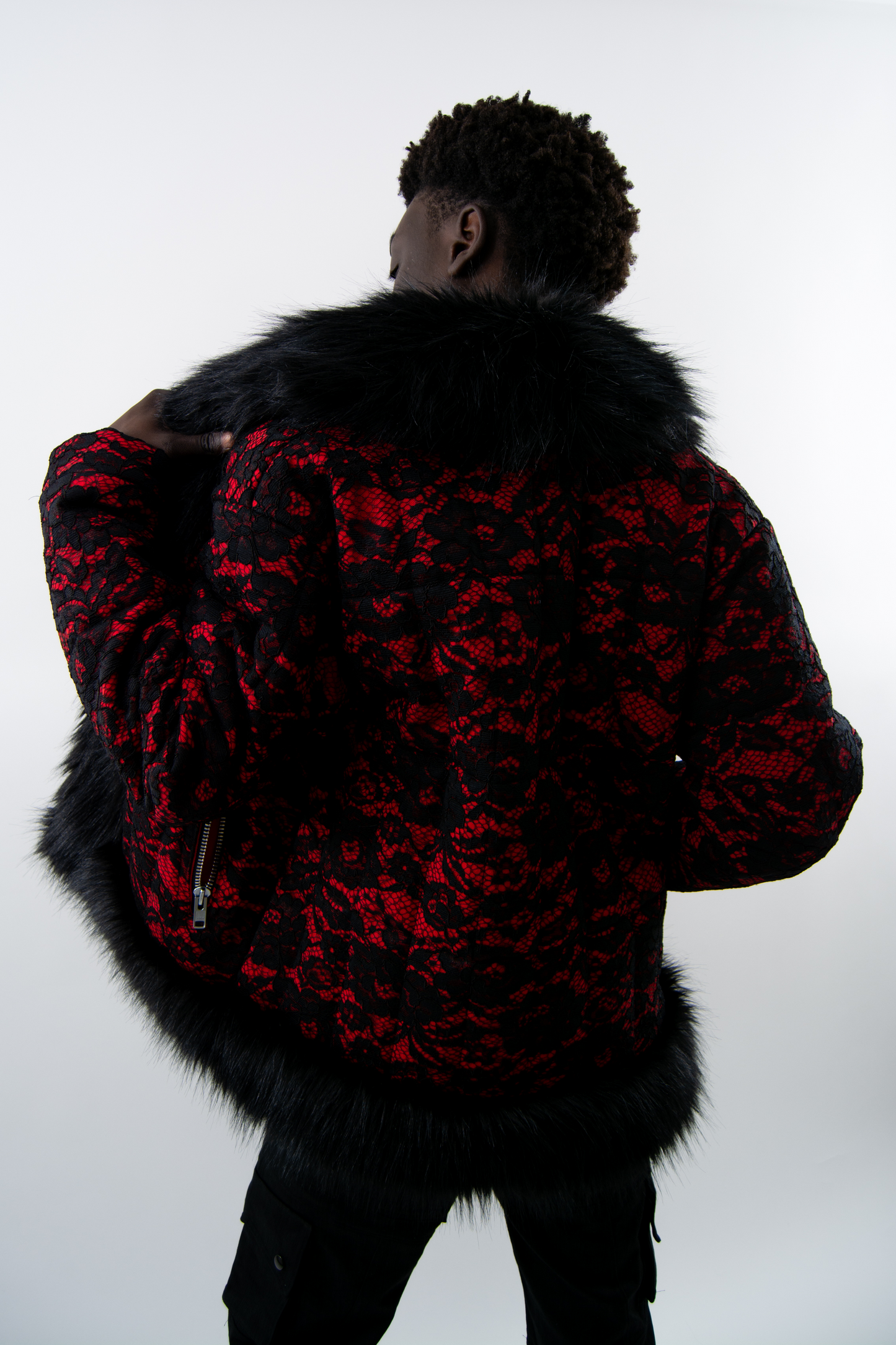Faux Fur Quilted Shawl (Alt)