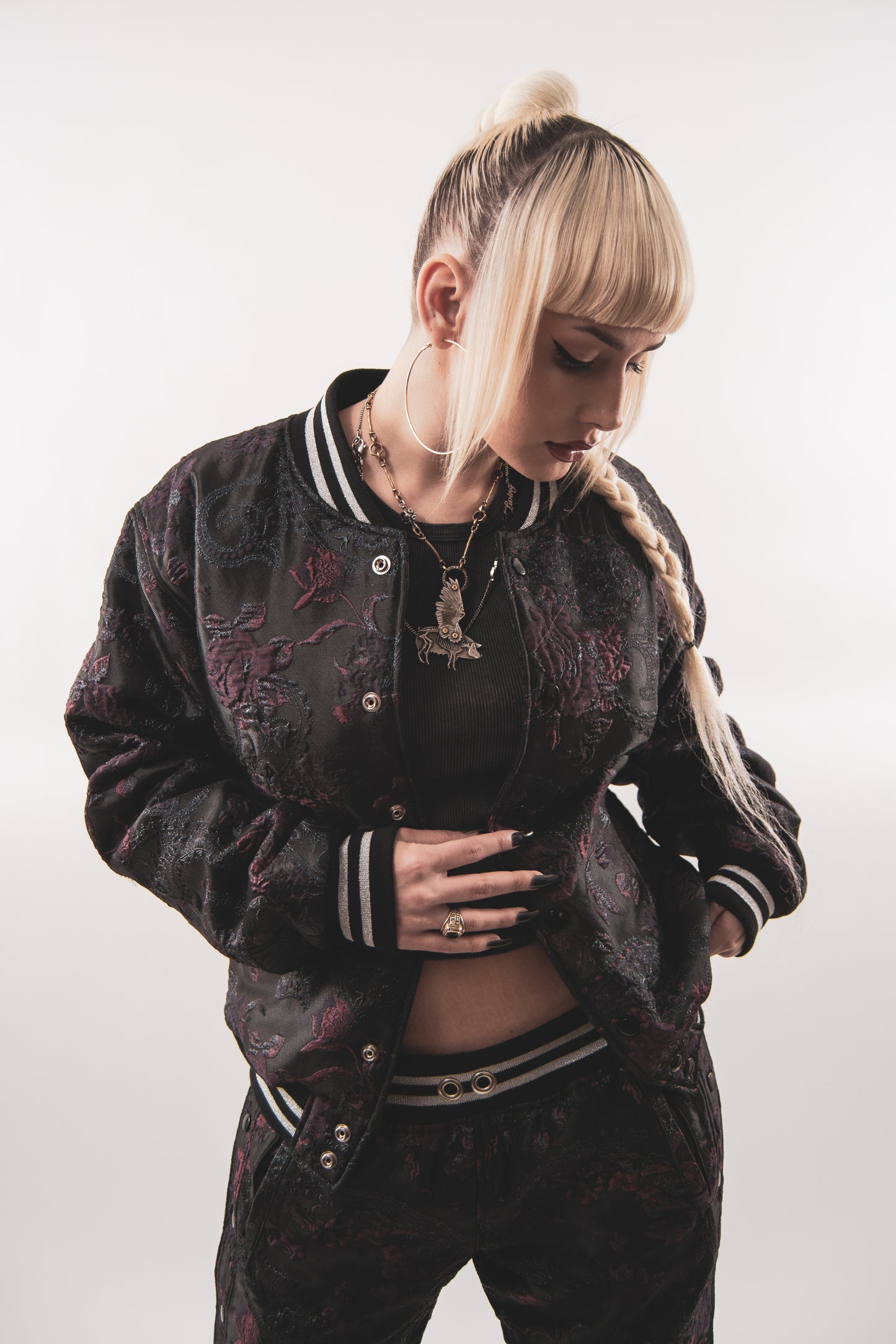 Brocade Bomber Jacket