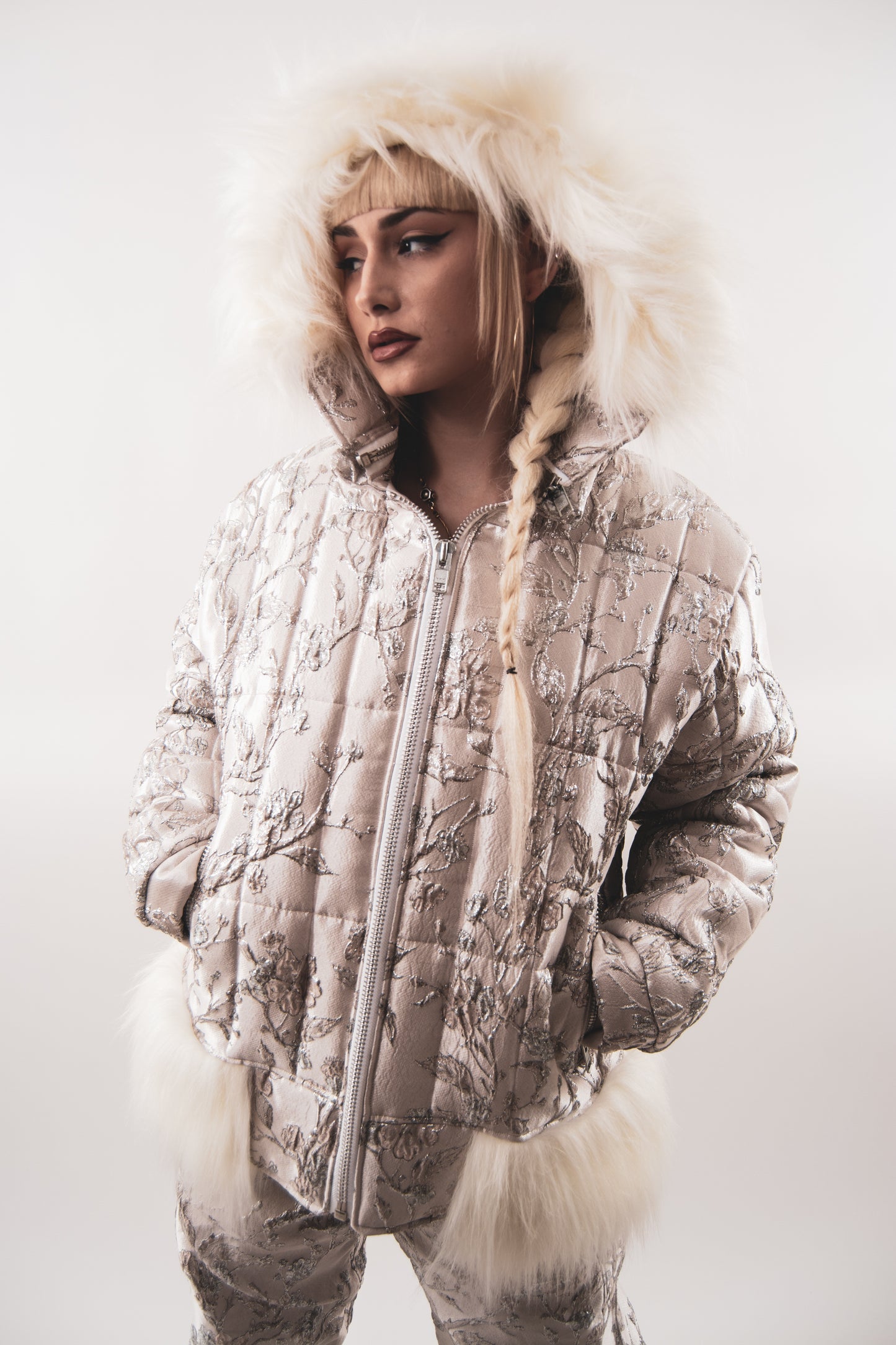 Quilted Brocade Jacket