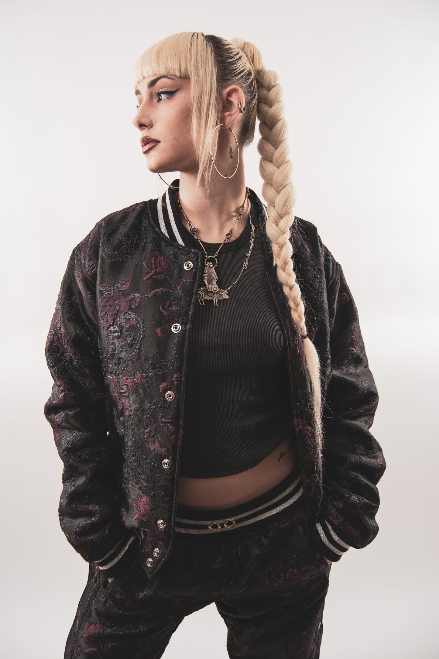 Brocade Bomber Jacket