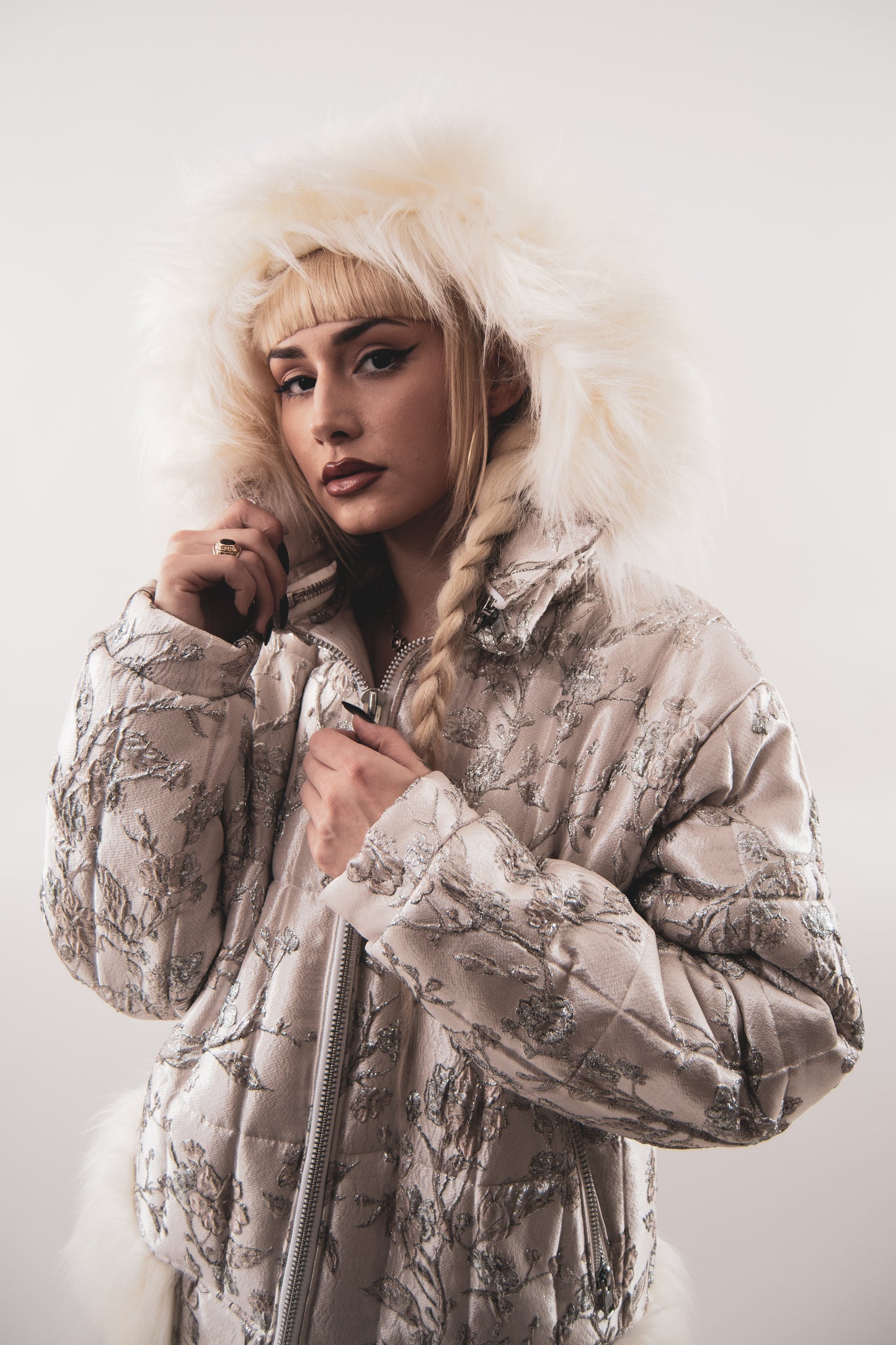 Quilted Brocade Jacket
