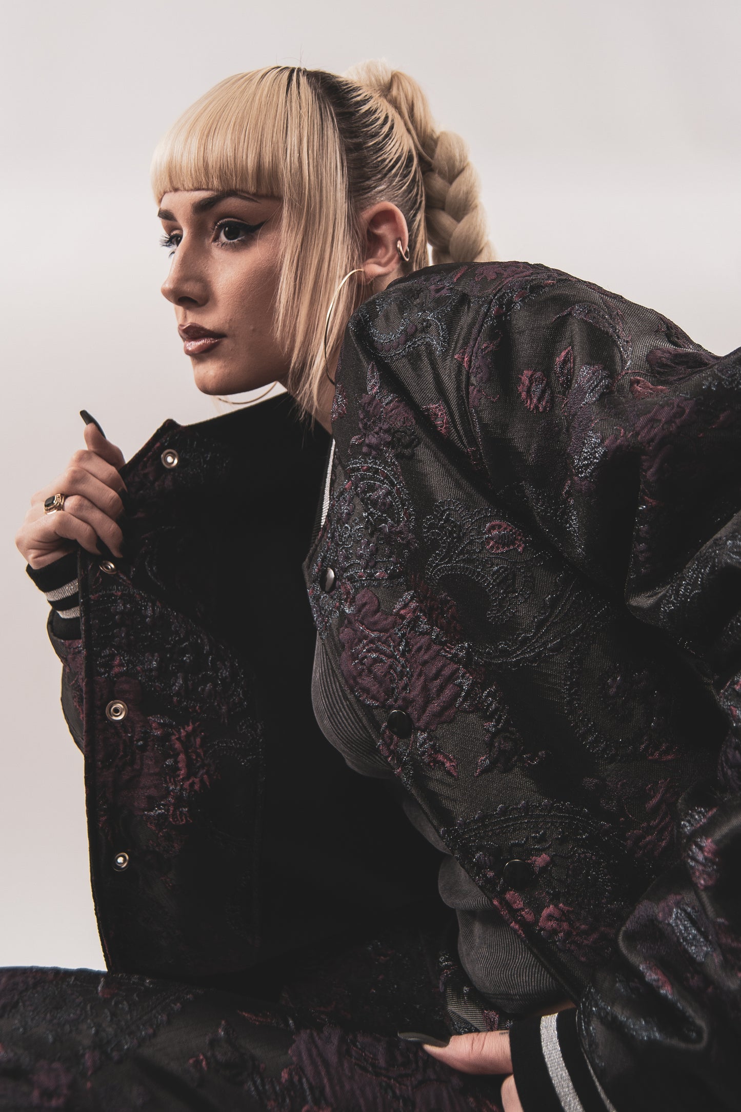 Brocade Bomber Jacket