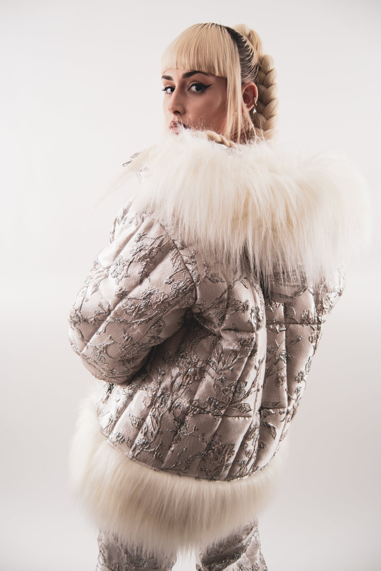 Quilted Brocade Jacket