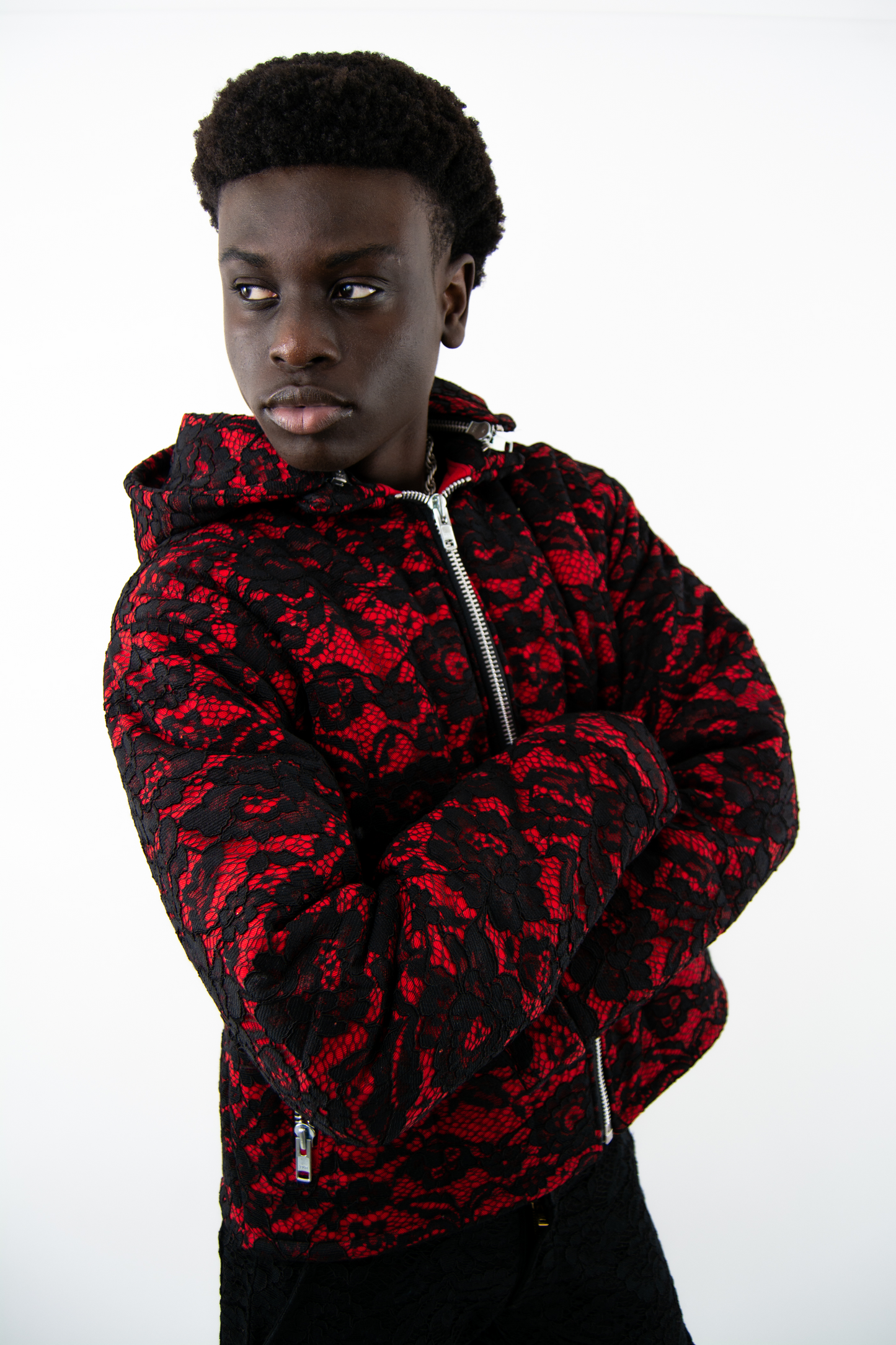 Lace Flooded Quilted Jacket (Alt)
