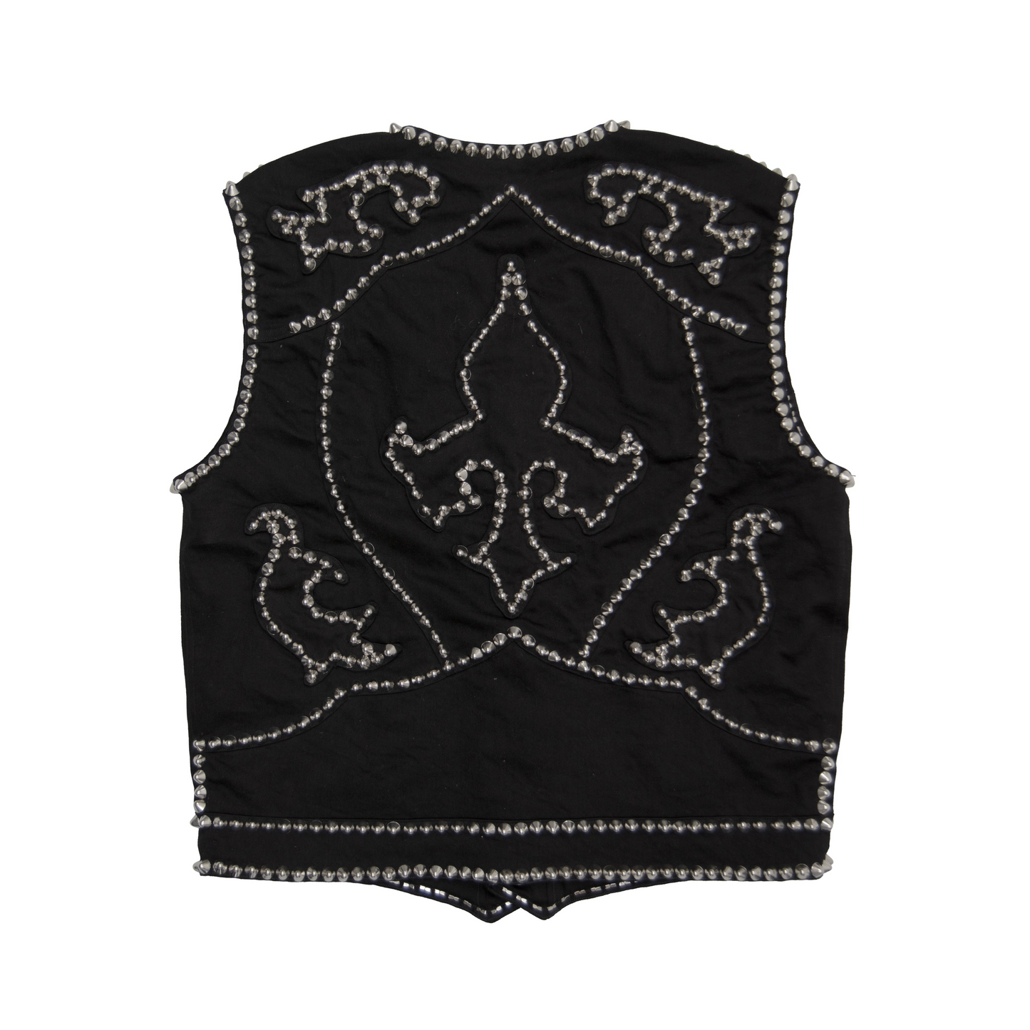 STUDDED DENIM VEST