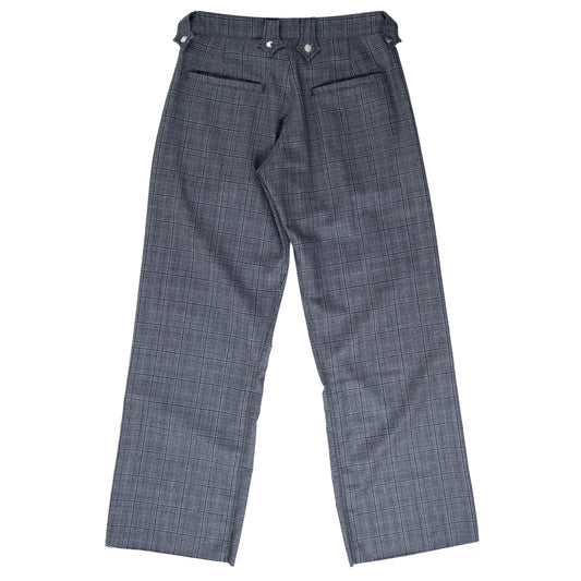 PLAID SMOKER'S TROUSERS