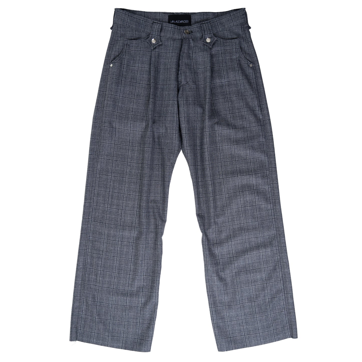 PLAID SMOKER'S TROUSERS