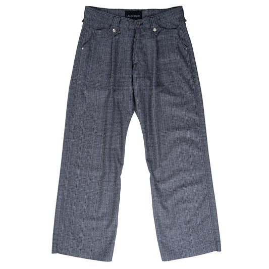 PLAID SMOKER'S TROUSERS