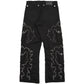 STUDDED WESTERN GOTH CARGO DENIM