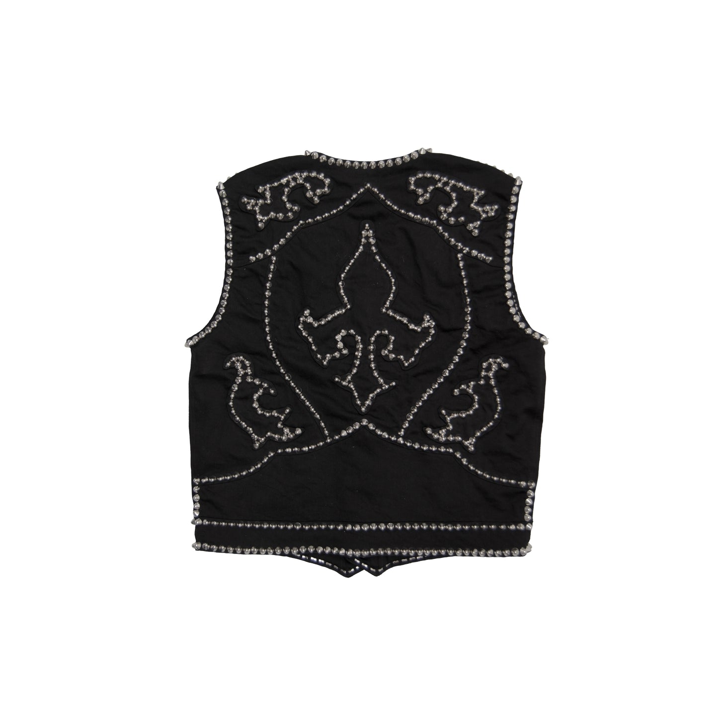 STUDDED DENIM VEST